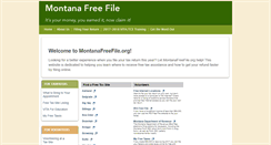 Desktop Screenshot of montanafreefile.org